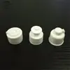 Tampa puxada à mão 24/410 tampa tilintante tampa fortaleza tampa de embalagem cosmética tampa de frasco tampa plástica branca material PP 24 dentes