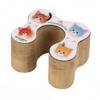 Organo de Gato Transfronteiriço Arranhador de Gato Brinquedo para Gato Arranhador de Gato de Sisal Ondulado Resistente a Arranhões Poste Arranhador de Gato Artefato Retrátil para Afiar as Unhas Atacado