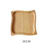 Precio de Fábrica Venta Directa Plato de Madera Platos de Fondo Grueso Platos Platos Creativos para Snacks Plato para Frutas Plato para Pasteles Vajilla