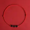 Tobillera de oro puro 999 con hebilla de paz para mujer, pulsera delgada tejida con cuentas de la fortuna, regalo del Día de San Valentín para la industria de la belleza y la belleza