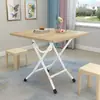 Mesa dobrável, mesa de jantar dobrável, mesa de jantar doméstica simples, mesa pequena para apartamentos de aluguel, montagem de barraca, mesa de jantar minimalista para apartamento pequeno