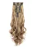 Atacado Transfronteiriço Extensões de Cabelo Clip-In Europeias e Americanas Conjunto de 12 Peças Cabelo Longo Cacheado Onda Grande Fibra Sintética Conjunto de Extensões de Cabelo Femininas