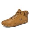 Botas de combate populares de Amazon transfronterizas, moda, combinación de colores, zapatos casuales, talla grande para hombre y mujer, botas cortas de caña alta para hombre
