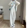 Pantalones de Pana Anchos de Algodón Europeo Estilo Coreano para Mujer, Otoño e Invierno, Pantalones de Pierna Recta de Cintura Alta, Pantalones Largos Gruesos de Pana con Forro Polar Casual