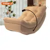 Mecedora Doble Mecedora Luna Barco Sofá Mecedora Sofá Multifuncional Silla para Sala de Estar Balcón Hogar Ocio Adulto Reposapiés