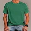 [Camiseta de algodón talla europea] Camiseta de algodón talla europea Transfronteriza Color puro Lisa Clara Una pieza Venta al por mayor Manga corta Aliexpress Amazon
