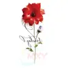 Pegatinas de Tatuaje Temporales de Flor Nueva de Colores para Brazo Transfronterizas, Rosa Roja Grande, Impermeables y a Prueba de Sudor, Pegatinas Temporales Desechables, Flores Realistas