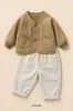 Conjunto Esportivo de Outono para Meninos 2026 Primavera Outono Novo Estilo Moletom para Menino Roupas Infantis Roupa de Outono Bonita para Bebê Jaqueta Casual