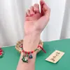 Festival del Bote del Dragón Zongzi Tejido a Mano Pulsera de Cuerda de Colores Bolsita para Niños y Adultos Cuerda Roja para la Mano Tejida a Mano