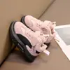 Zapatos de invierno para bebé con forro de forro polar para caminar para niños y niñas, zapatos de algodón gruesos y cálidos para niños pequeños, zapatillas deportivas casuales para niños