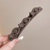 Pinza para el Cabello con Lazo de Terciopelo Rojo para Mujer, Pinza para Flequillo Lateral, Pinza Pequeña de Garra de Princesa, Pinza de Pato para Niños, Accesorio para el Cabello de Año Nuevo