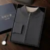 Nuevo Suéter de Cachemira para Hombre Otoño e Invierno, Suéter Cálido Capa Base, Suéter de Cuello Alto Medio, Cardigan Holgado de Moda, Chaqueta con Cremallera