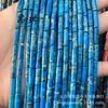 4 * 13mm natural imperador tubo de pedra contas soltas contas diy artesanal frisado pedra natural cilíndrica barril contas espaçador contas