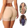 Leggings femininos de cintura alta, que levantam o bumbum, com design de frente lisa, controle da barriga, acolchoamento embutido, efeito modelador do corpo e shorts de segurança anti-transparência