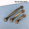 Estilo chinês latão armário maçaneta da porta móveis gaveta retro à moda antiga grosso fundido maçaneta da porta de cobre atacado punho de cobre