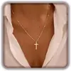 Amazon Transfronterizo Personalizado Mezcla y Combina Cadena Cruzada Collar Hip-Hop Tendencia Gargantilla Dorada Moda Joyería en Capas