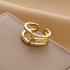 Anillo de Perla de Alta Gama Moda Femenina Distintivo Estilo Coreano ins Tendencia Celebridad de Internet Dedo Índice Diseño de Nicho Anillo de Viento Frío