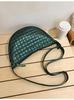 Bolso bandolera pequeño de estilo coreano transfronterizo para mujer, famoso en Internet, con diseño de puntadas de coche, bolso de hombro combinable, bolso deportivo tipo bola de masa.