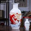 Juego de Tres Floreros Pequeños de Cerámica de Jingdezhen para Decoración de Hogar, Sala de Estar, Mueble de TV y Estante Antiguo