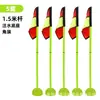 Poste marcador engrosado de 3.3 cm de diámetro para exámenes de secundaria, banderines de esquina para entrenamiento de baloncesto y fútbol, banderines de obstáculos rellenos de agua