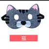 Máscara de Halloween Máscara para Ojos Máscara de Fieltro de Animal Máscara Infantil Estilo Dibujos Animados Máscara para Ojos de Fieltro Tela No Tejida