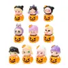 Nuevos Adornos Lindos de Halloween Transfronterizos, Accesorios Divertidos de Decoración DIY de Calabaza, Pequeños Adornos de Artesanía de Resina