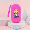Bolsa cruzada de silicona creativa y linda para productos al contado transfronterizos, bolsa de almacenamiento con cremallera, venta al por mayor, cruzada portátil, funda para teléfono DIY