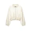 Atacado Verão 2026 Novo Estilo Europeu e Americano Roupas Femininas Jaqueta Bomber de Cetim de Seda Roupa Exterior 26482