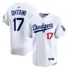2026 Nuevo Jersey de Béisbol Americano Bordado Europeo y Americano MLB Manga Corta Equipo Dodgers Comercio Exterior En Stock No. 17 Shohei Ohtani
