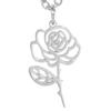 Venta caliente transfronteriza estilo coreano hueco flor de cumpleaños de 12 meses acero inoxidable DIY accesorios de joyería hechos a mano protección de color oro 18K