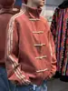 Chaqueta casual de tres rayas estilo chino con botones para hombre, de comercio exterior, para primavera y otoño, de alta gama, con cuello alto, tipo béisbol, deportiva