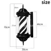Lámpara de peluquería LED para colgar en la pared exterior 2 Giratoria de barbero para pared Impermeable Salón de peluquería Tienda de peluquería Barbería Caja de luz estilo europeo