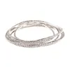 Pulsera Elástica de Diamantes Completos Nueva Transfronteriza Moda Femenina Pulsera Sencilla Pulsera de Pedrería de 2 mm Joyería al por Mayor B332