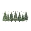 Decoraciones navideñas, copos de nieve del bosque, piñas, pegatinas electrostáticas para puertas de cristal, decoraciones para ventanas y centros comerciales, creando una atmósfera festiva