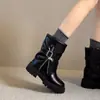 Fivela de cinto Botas de cavaleiro Botas plissadas empilhadas Botas curtas Novo estilo de outono Design nicho coreano Pernas de botas curtas Mulheres