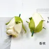Capullos de Flor de Rosa con Bordes Tostados Vintage Flores Artificiales con Bordes Quemados Hechos a Mano Accesorios para el Cabello Materiales para Corona Accesorios para Pared de Flores de Boda