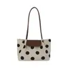 Bolsa Tote de Gran Capacidad con Lunares para Mujer 2026 Nuevo Estilo Diaria Casual Verano Moderna Bolso de Hombro para Viajar