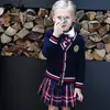 Uniformes Escolares Estilo Británico, Ropa de Otoño e Invierno, Uniformes de Jardín de Infancia, Uniformes de Clase para Estudiantes de Primaria y Secundaria, Ropa de Desempeño para Niños de Colegio