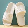 Pantuflas de baño para mujer, antideslizantes, de suela gruesa, suaves, de EVA, transpirables, sin pies, antiolor.