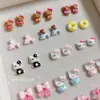 Nuevos Accesorios de Arte para Uñas de Gatito de Dibujos Animados Sanrio Celebridad de Internet Estilo Caliente Resina Lindo Gato KT Accesorios de Armadura para Uñas