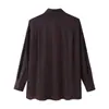 Comercio Exterior Transfronterizo Wholesale Ropa de Mujer Otoño Nuevo Estilo Europeo y Americano Bufanda Retro Francesa Camisa de Manga Larga de Popelina