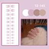 [Paquete] Parche de uñas postizas con cara brillante europea y americana de perla, producto terminado, 24 herramientas para usar, pieza de uña al por mayor