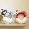 Orejeras de Peluche Lindas de Kt Cat para Invierno para Mujer Bolsas de Oreja Calientes de Peluche Orejeras Plegables a Prueba de Frío Calentadores de Oreja para Estudiantes