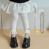 Leggings para Niños para Primavera y Otoño, Pantalones de Encaje de Nueve Puntos para Niñas, Pantalones para Bebé con Entrepierna Abierta, Mallas de Encaje Antipilling