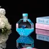 Barco de Vela Estilo Tiktok Botella Flotante Brillante Decoración de Escritorio Botella Redonda Gota de Aceite Flotante Portalápices para Estudiantes Regalo de Cumpleaños
