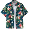 Camisa de Manga Corta Estampada Hawaiana para Hombre Verano Viajes Vacaciones en la Costa Playa Camisa de Hombre Holgada Fantasía Top