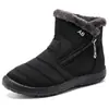 Sapatos de Algodão Novos de Inverno Femininos, Comércio Exterior, Forrados com Lã, Sapatos Femininos Quentes, Transfronteiriço, Botas de Algodão de Tamanho Grande, Botas de Neve Casuais Amazon para Mulheres