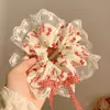 Goma para el pelo de encaje estilo coreano con un tacto de alta gama, Nuevo coletero 2026, Diadema elástica estilo perezoso, Accesorio para el pelo de alta elasticidad