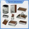 Fabricante Original Piel Sintética de Alta Gama Cubierta de Almacenamiento para Habitación de Hotel Caja Personalizada para Papelitos Varios Cubo de Basura Estilo Antiguo B&B
