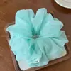 Scrunchie de Organza Extra Grande Colorido Estilo Menina Doce Celebridade da Internet Elástico de Cabelo Versátil da Moda Corda para Coque